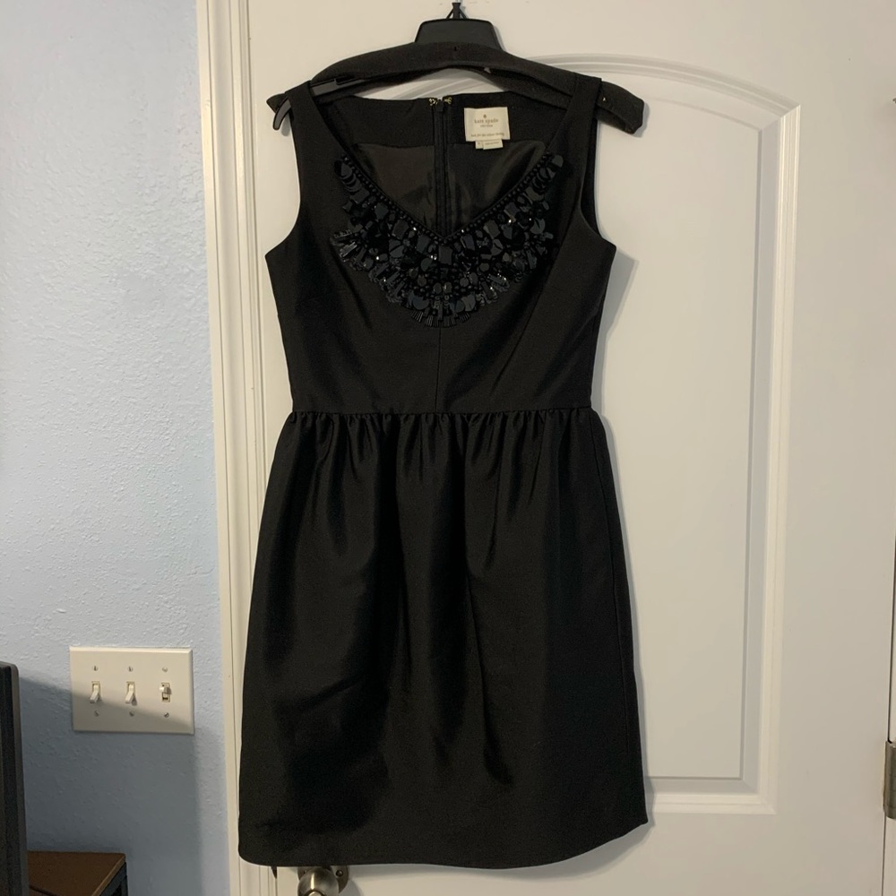Kate Spade Embellished Black Cupcake Dress